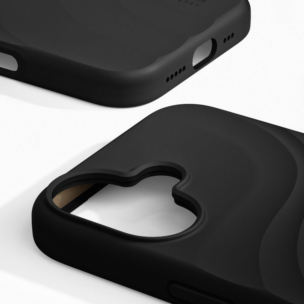 iPhone 17 iDeal of Sweden Soft Swirl Silikone Cover - MagSafe Kompatibel - Velvet Black