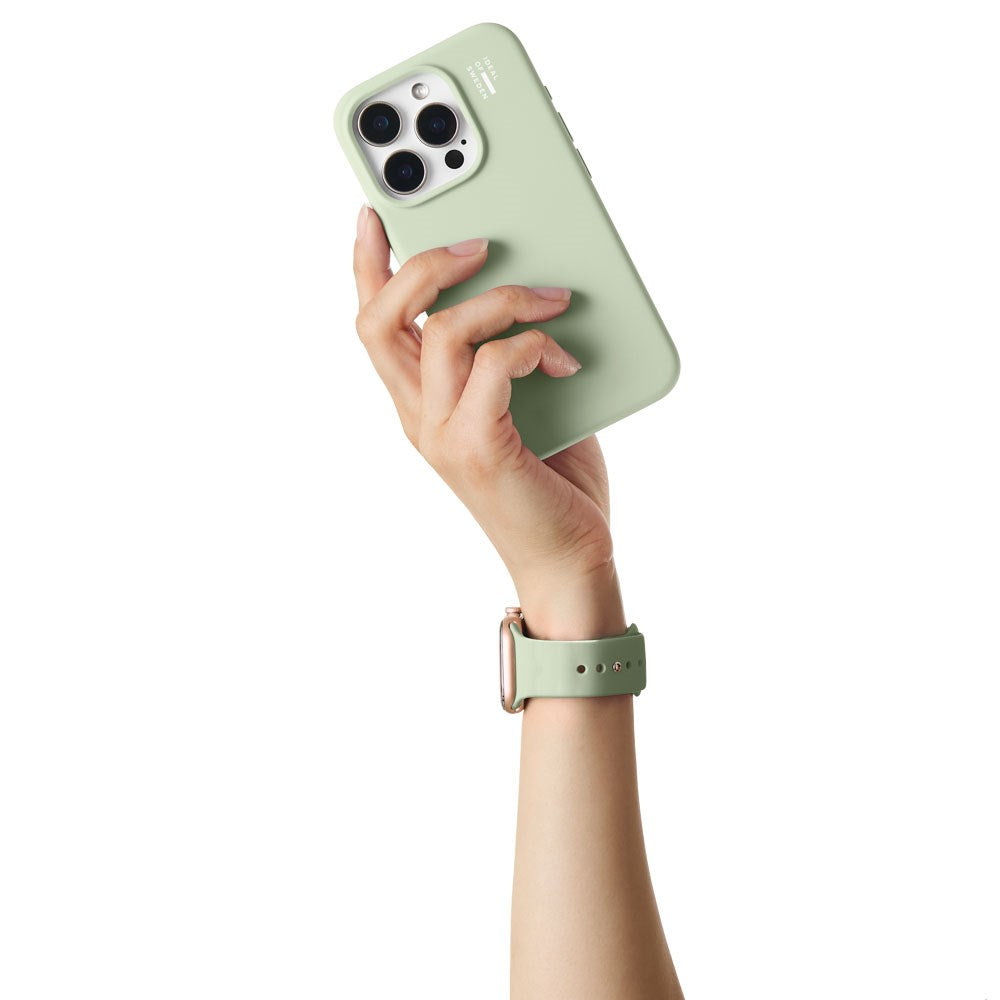 Apple Watch (38/40/SE/41/42mm) iDeal of Sweden Silikonerem - Str. S/M - Sage Green