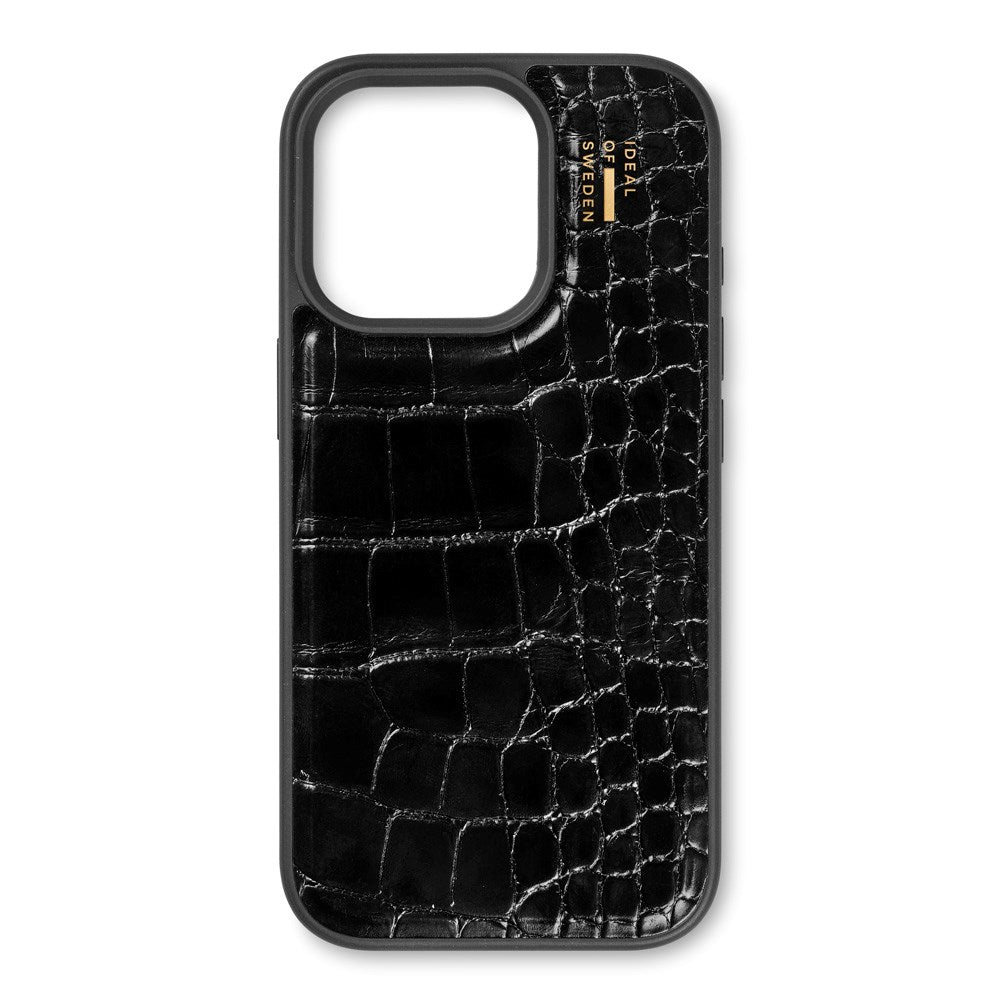 iPhone 16 Pro Max iDeal Of Sweden Vegan Lærveske - Svart Croco