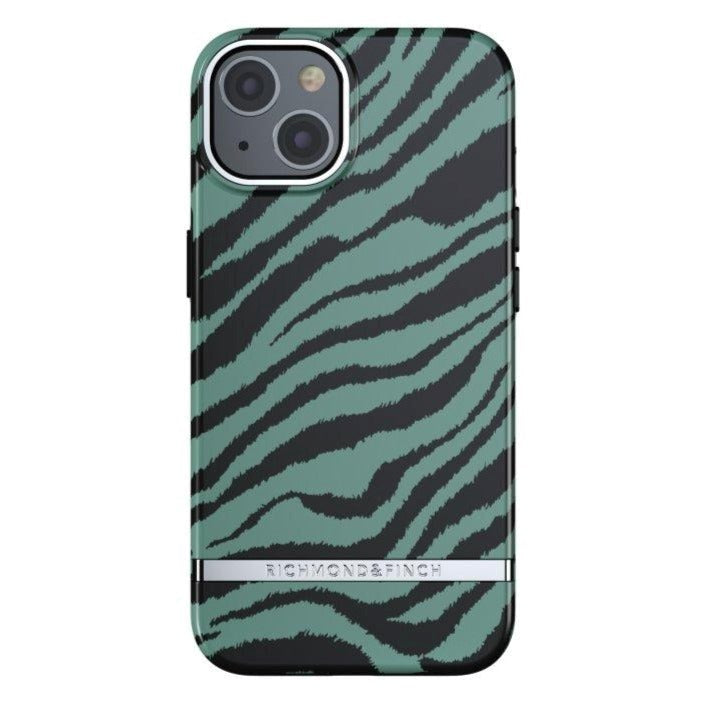 Richmond & Finch iPhone 13 Freedom-deksel - Emerald Zebra