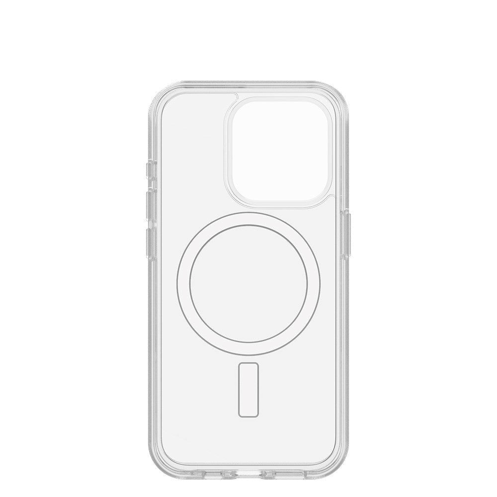 OtterBox iPhone 15 Pro Protection + Power Kit - MagSafe-deksel, skjermbeskytter og 30W vegglader - klar / hvit