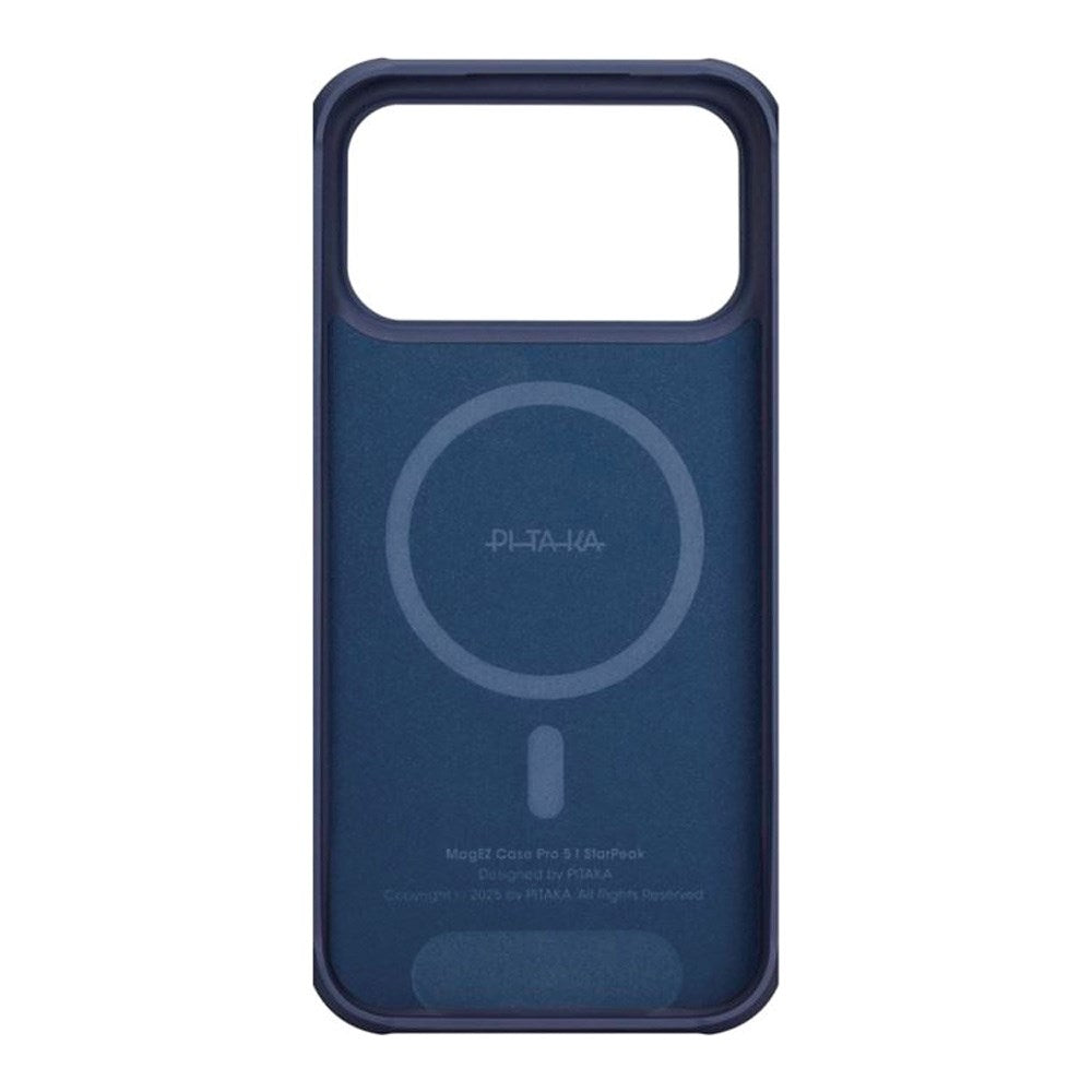 PITAKA iPhone 17 Pro Aramid ProGuard Bagside Cover - MagSafe Kompatibel - Milky Way Galaxy