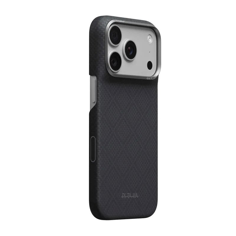 Pitaka iPhone 18 Pro / 17 Pro Edge Bagside Cover - MagSafe Kompatibel - Lava Black