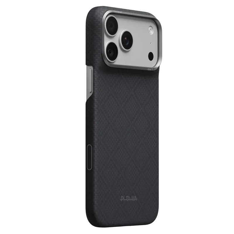 Pitaka iPhone 18 Pro Max / 17 Pro Max Edge Bagside Cover - MagSafe Kompatibel - Basalt Black