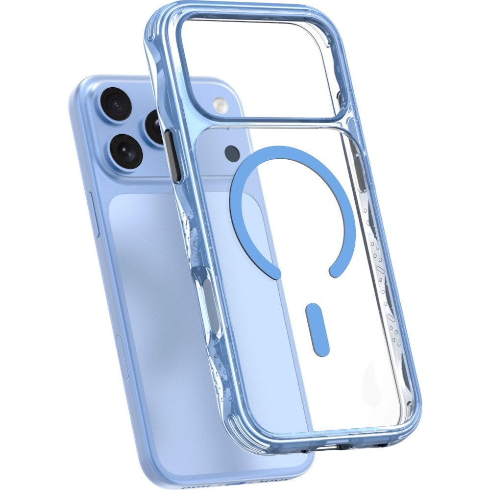 LAUT iPhone 18 Pro / 17 Pro CRYSTAL MATTER X Mobil Cover - MagSafe Kompatibel - Blå / Gennemsigtig