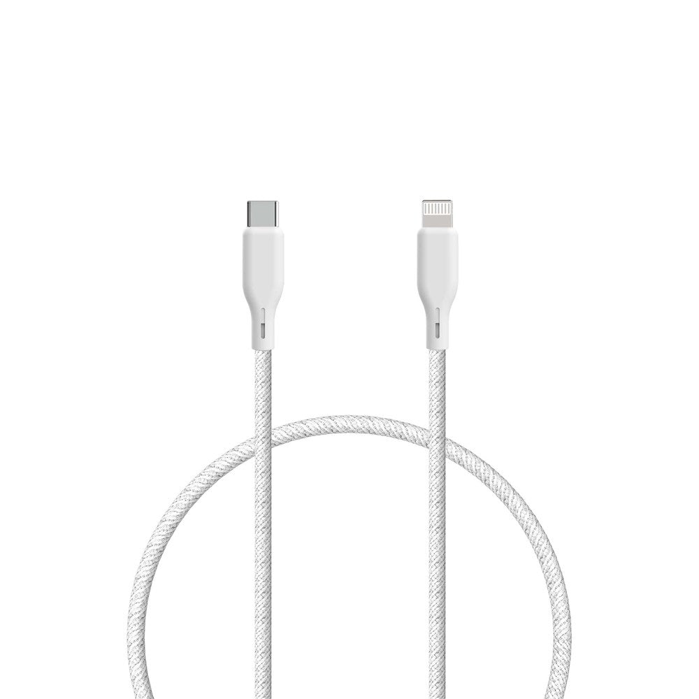 Upström Ëssentials USB-C til MFI Lightning-kabel 27W 1,2m - Hvit