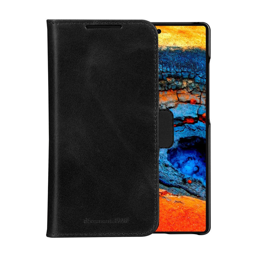 dbramante1928 Lynge - Samsung Galaxy S25 Ultra - Ekte lær 2-i-1 flipdeksel - svart