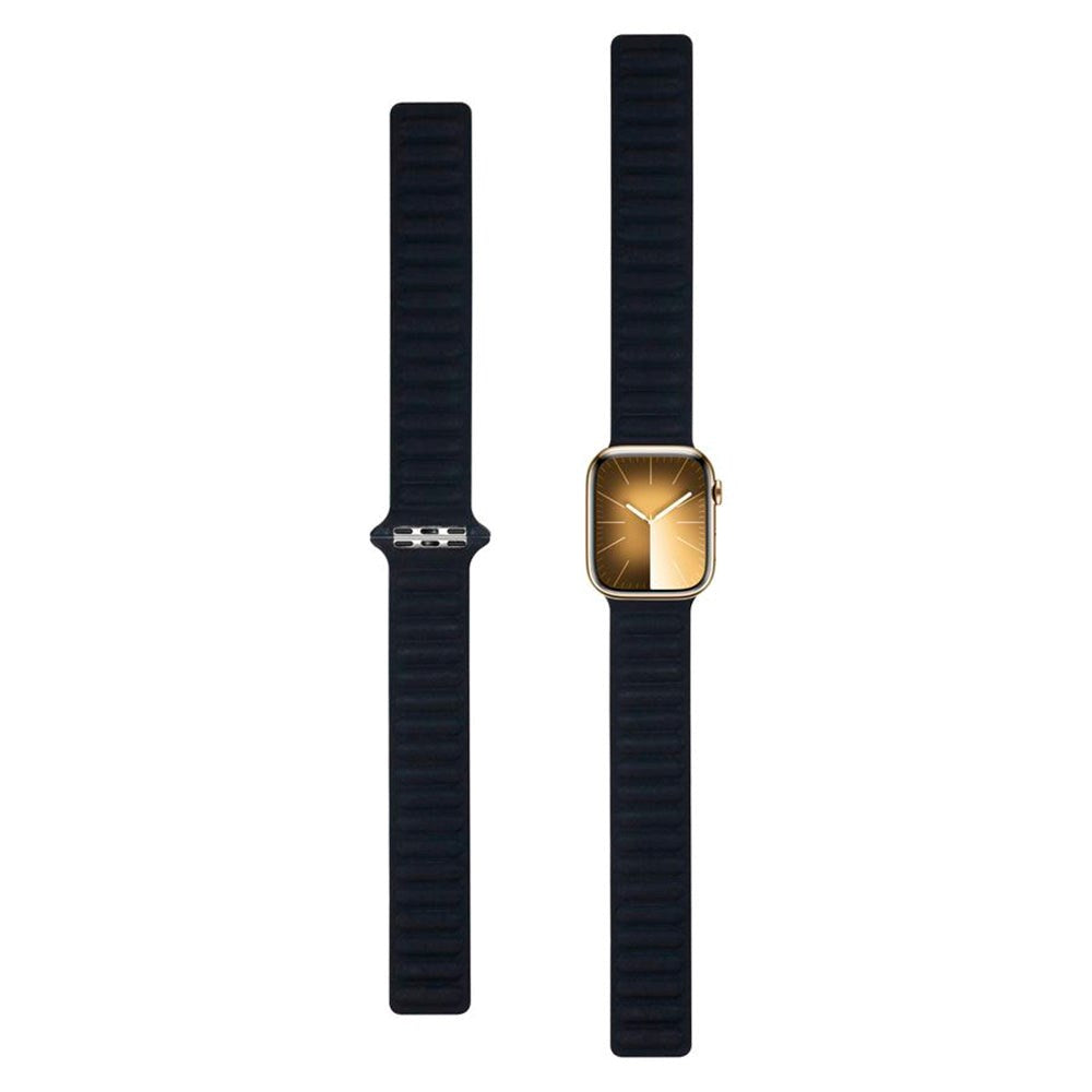 Apple Watch (38/40/SE/41/42mm) Magnetisk Lippa Finewoven Rem - Sort