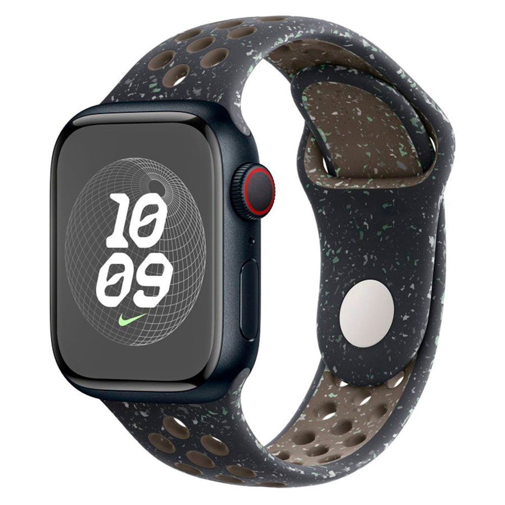 Apple Watch (42/44/SE/45/46/49 mm) Silikonrem Lippa FLOUR - Svart