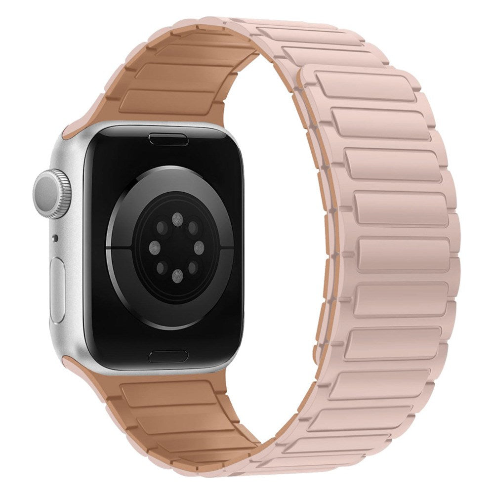 Lippa Apple Watch (38/40/41/42 mm) Magnetisk Silikone Urrem - Pink