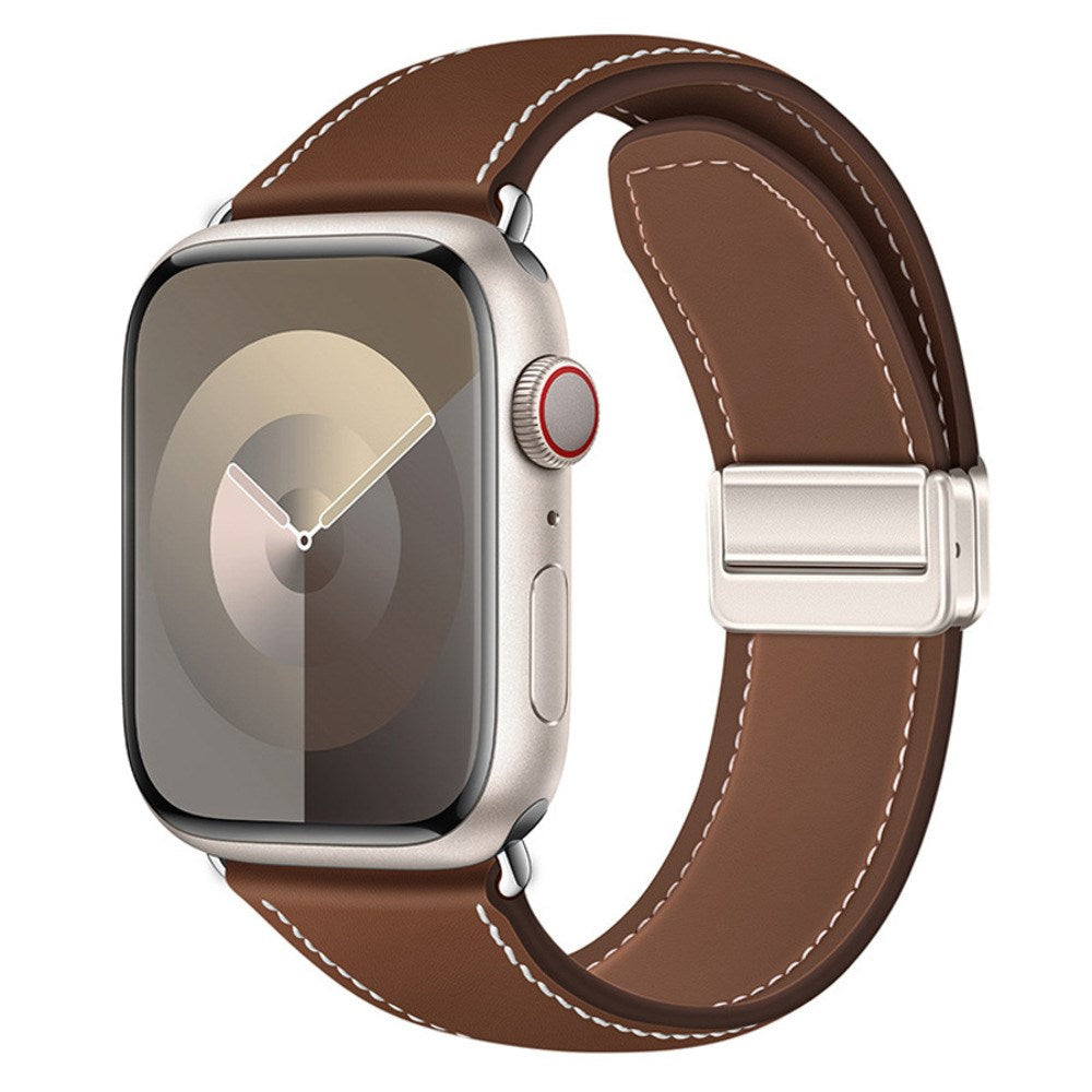 Lippa Apple Watch (38/40/41/42 mm) Magnetisk Kunstlæder Urrem - Brun