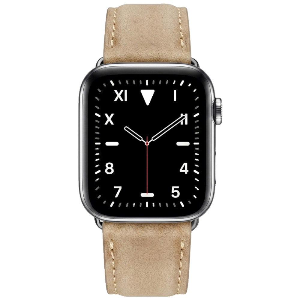 Lippa Apple Watch (42/44/45/46/49 mm) Kunstlæder Urrem - Lysebrun