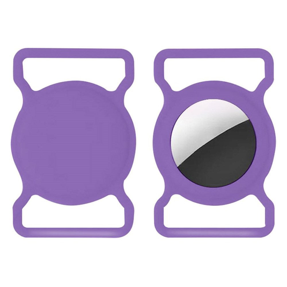 Lippa Silikon Apple AirTag Holder for Halskjede - Lilla