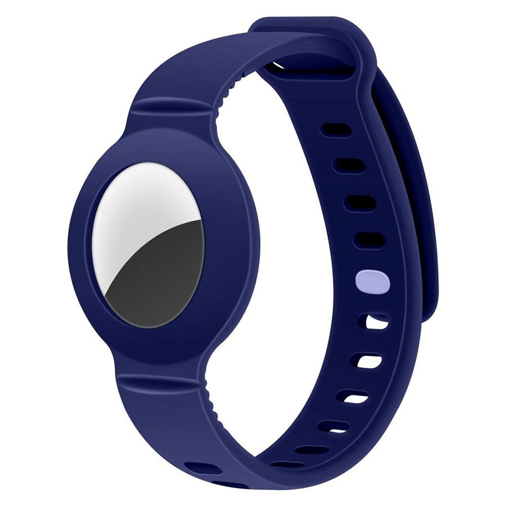 Lippa Silikon Apple AirTag Armbånd - Blå