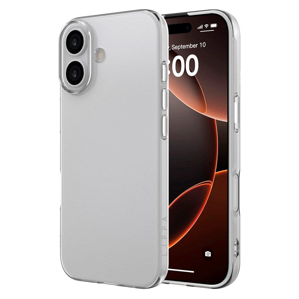 Lippa iPhone 17 Slankt Fleksibelt Plastik Bagside Cover - Gennemsigtig