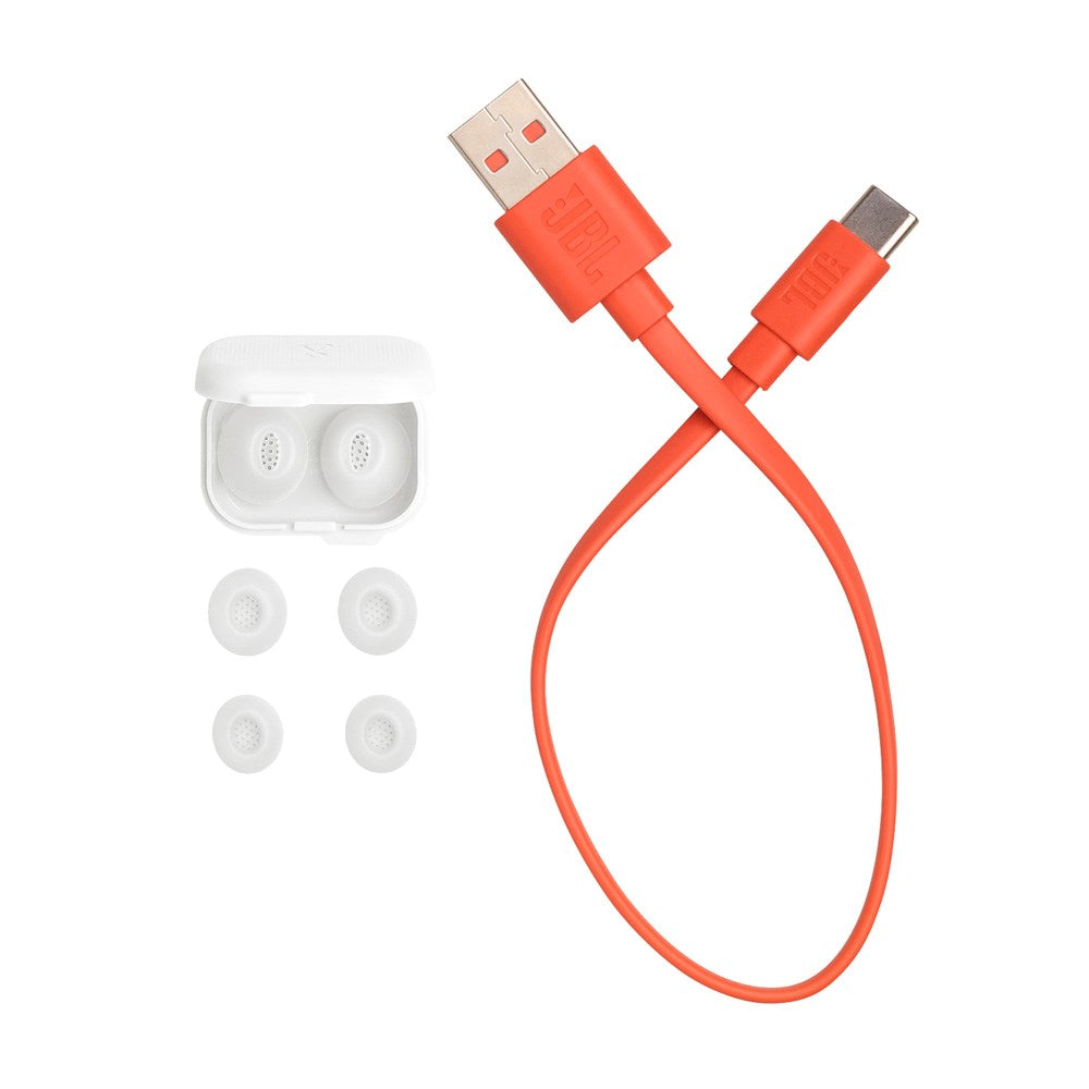 JBL TUNE FLEX 2 - True Wireless Headphones In-Ear - Adaptiv støyreduksjon - Hvit