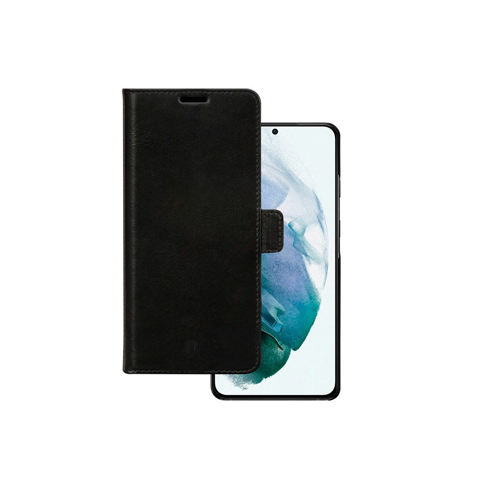 Samsung Galaxy S21 FE - dbramante1928 Heather 2-i-1 flipdeksel - ekte skinn - svart