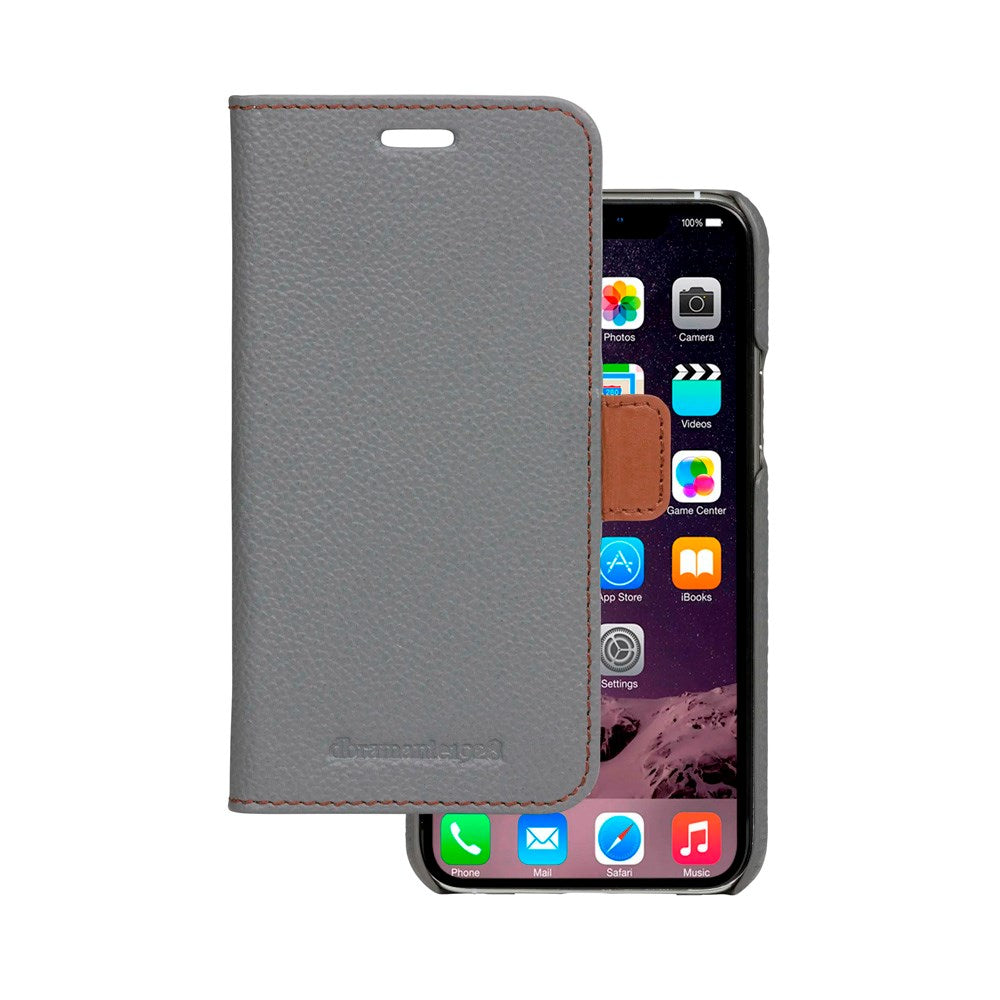 iPhone 11 Pro - dbramante1928 Lynge 2-i-1 Ægte Læder Flip Cover - Pebbled Grey