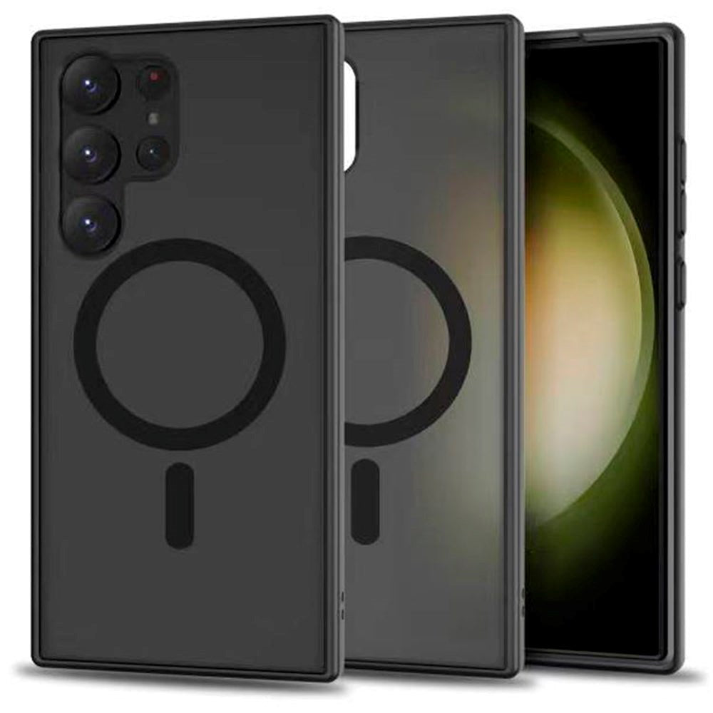 Samsung Galaxy S23 Ultra Tech-Protect Magmat-deksel - MagSafe-kompatibel - Mattsvart