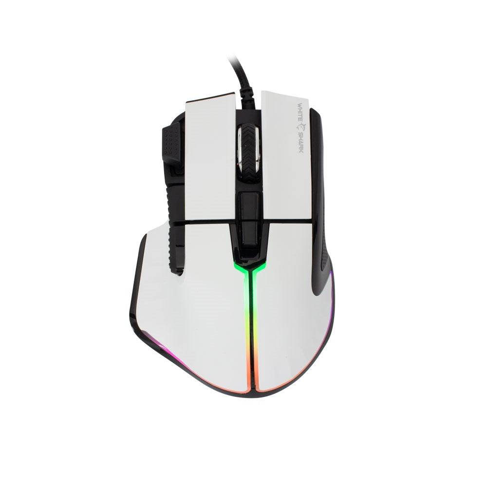 White Shark MARROK 9D / 12000 DPI Gaming Mus - Hvid