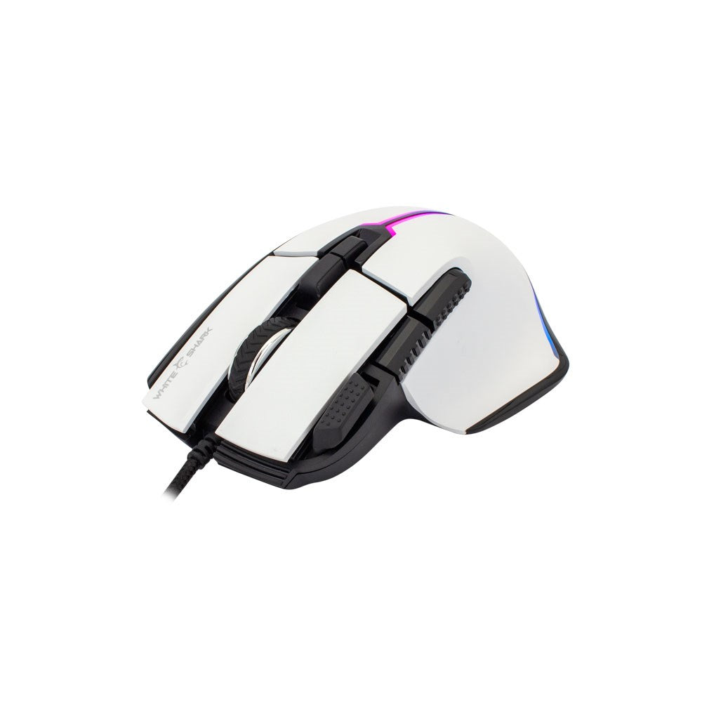 White Shark MARROK 9D / 12000 DPI Gaming Mus - Hvid