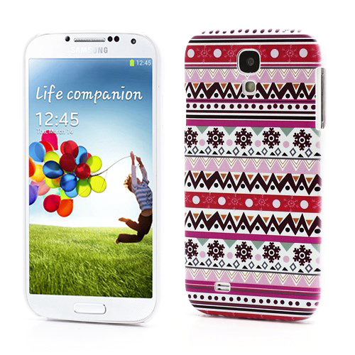 Samsung Galaxy S4/S4+ Teppemønster Deksel Rosa