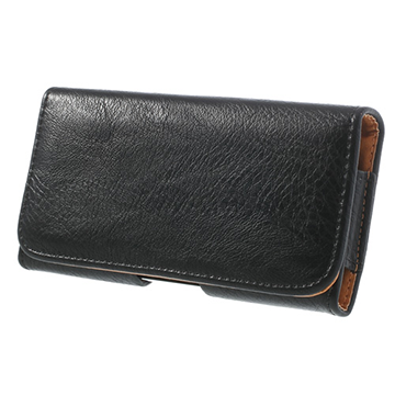 Universal skinnveske m. Belteklips svart størrelse (maks. mobil: 142 x 72 x 81 mm)