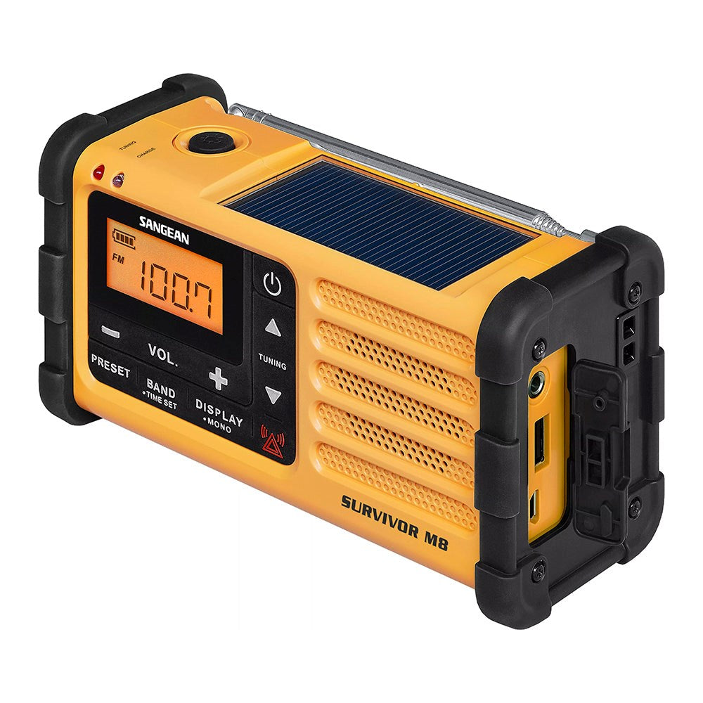 SANGEAN Survivor M8 Craftsman Radio - Svart/Gul