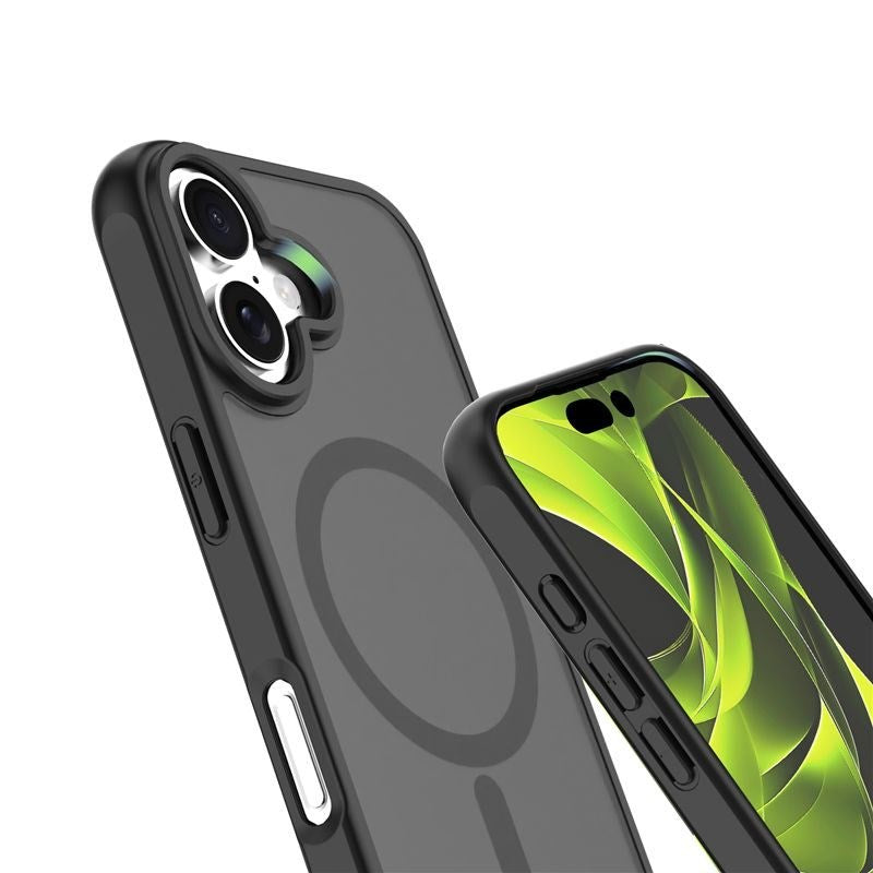 Mobile Origin iPhone 16 Hybrid Mobil Cover - MagSafe Kompatibel - Mat Sort