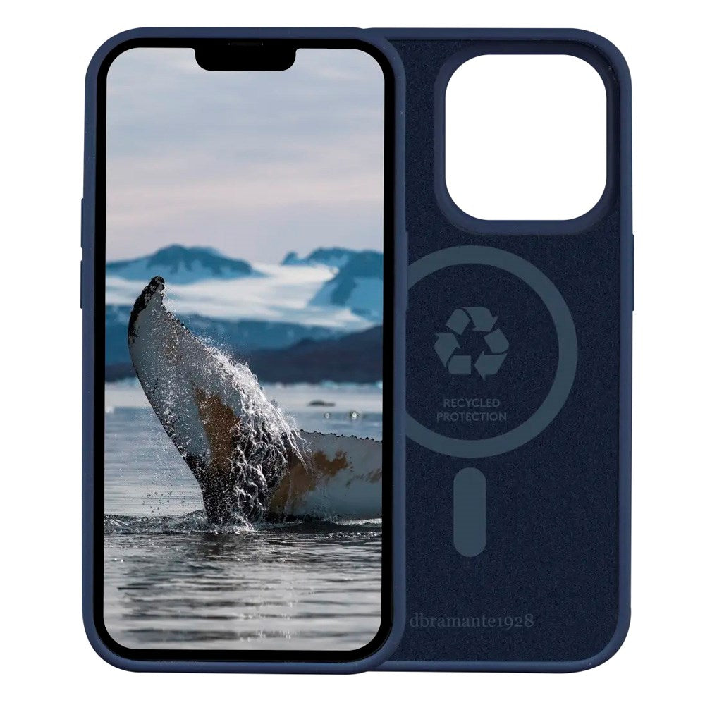 dbramante1928 iPhone 14 Pro Pro Monaco Bagside Cover - 100% Genbrugsplast - Pacific Blue