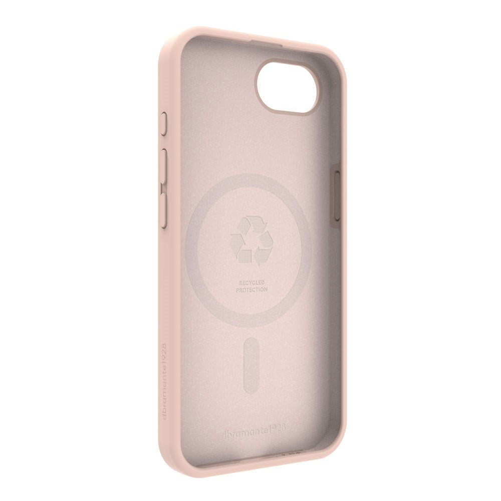 dbramante1928 iPhone iPhone 16e Monaco Bagside Cover - MagSafe Kompatibel - Pink Sand