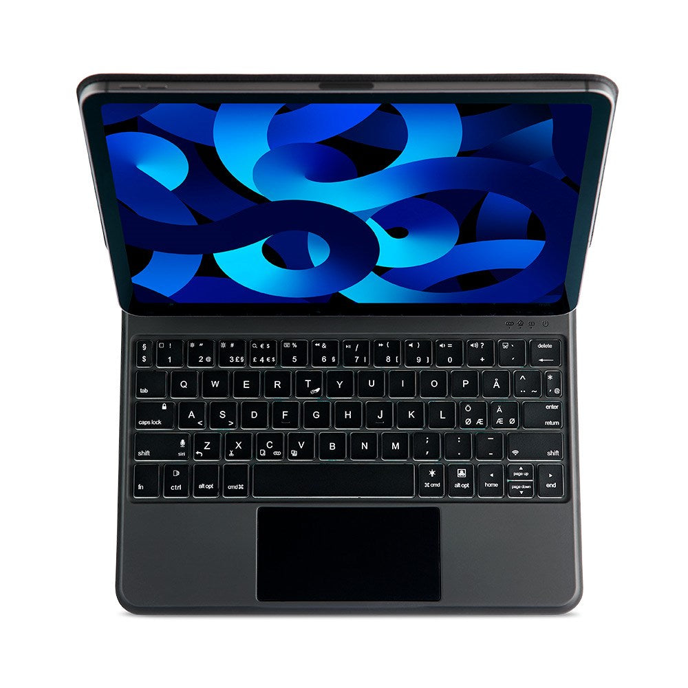 iPad Air / Pro Xceed CoverKey trådløst tastatur m. Omslag (XCCK09SCBLK) - Nordisk layout - Sort