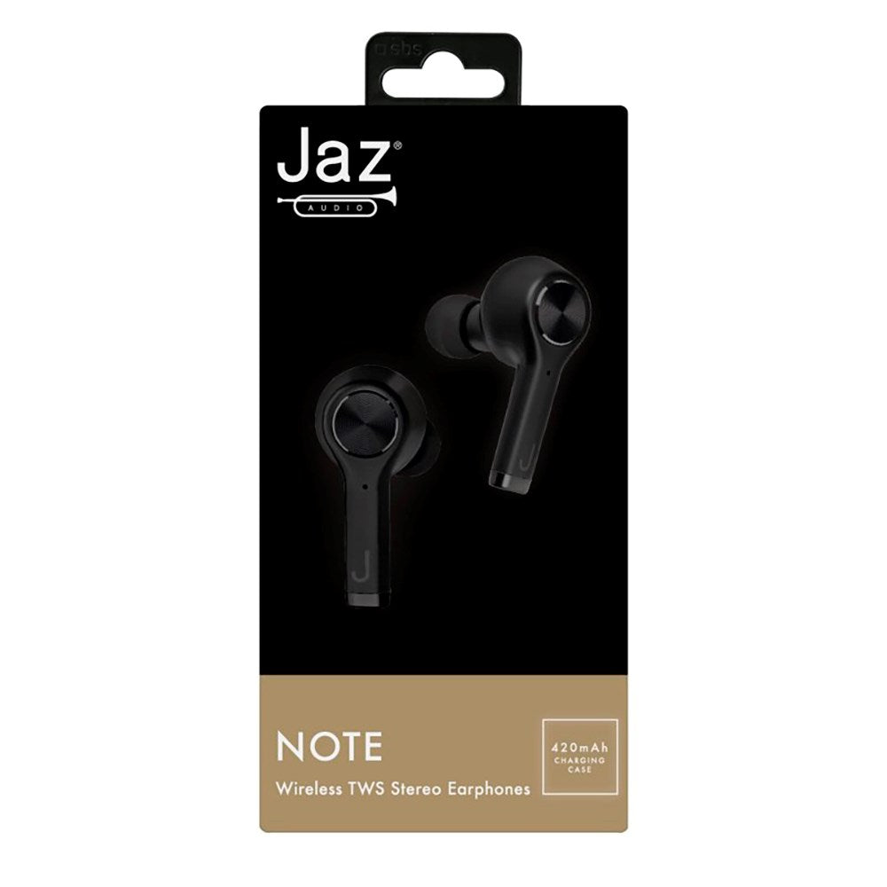 Jaz Note True Wireless Bluetooth In-Ear-hodetelefoner - Svart