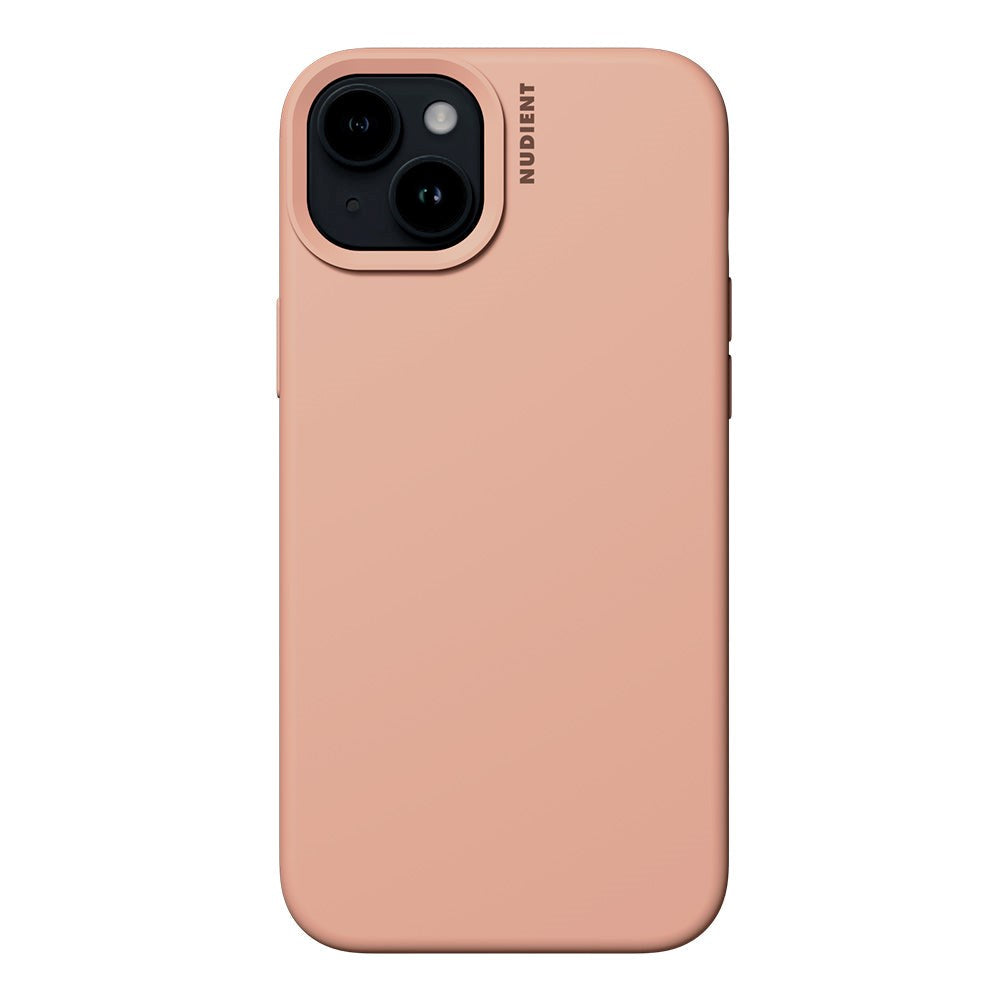 Nudient iPhone 15 Base Silikondeksel - Peach Orange