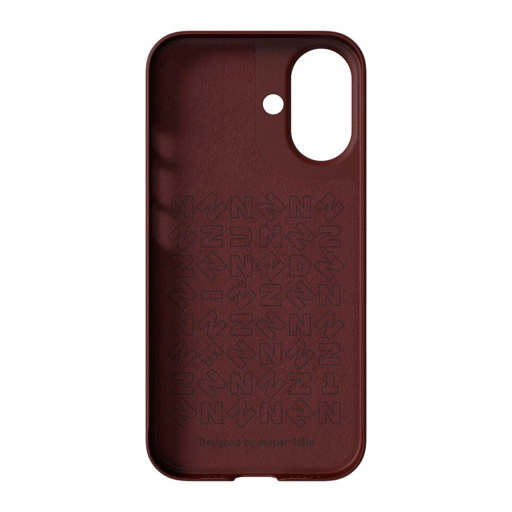 Nudient Thin Case iPhone 16 Bakdeksel - MagSafe-kompatibel - Burgundy Rød