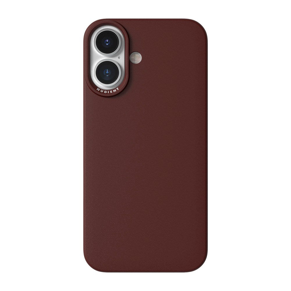 Nudient Thin Case iPhone 16 Bakdeksel - MagSafe-kompatibel - Burgundy Rød
