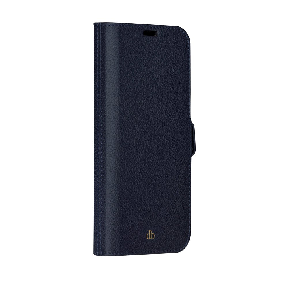 iPhone 14 Pro Max - dbramante1928 New York 2-i-1 Ægte Læder Flip Cover - Pacific Blue