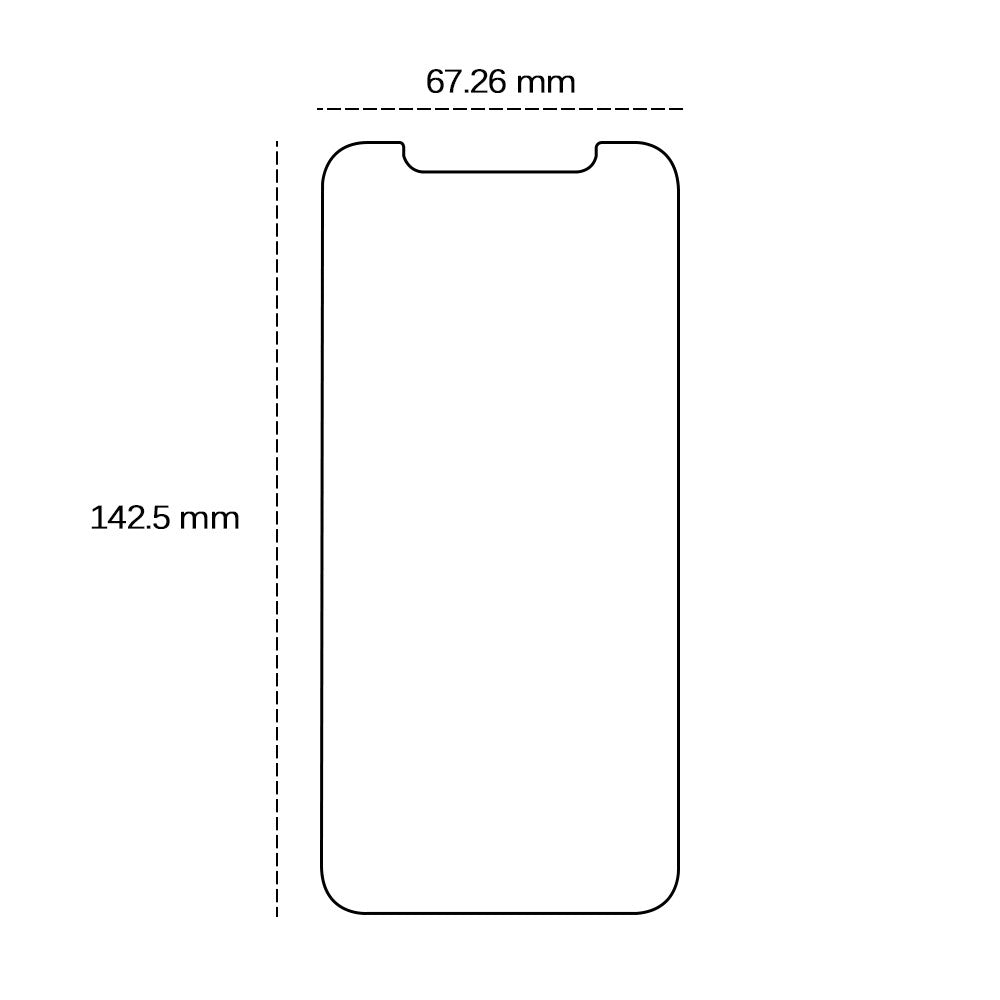 iPhone 12 / 12 Pro TFO Hærdet Beskyttelsesglas - Gennemsigtig