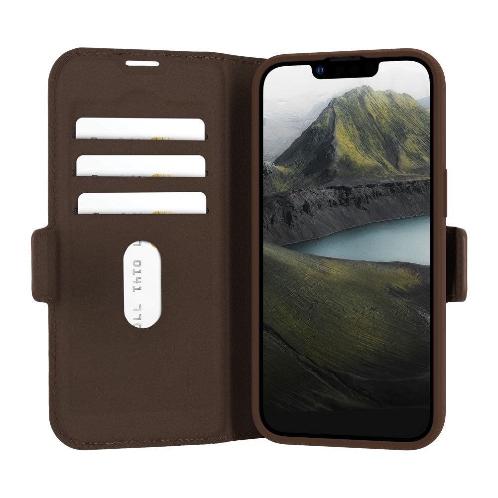 dbramante1928 iPhone 16e Oslo Pro Resirkulert plastdeksel - Kortholder og stativfunksjon - Dark Tan