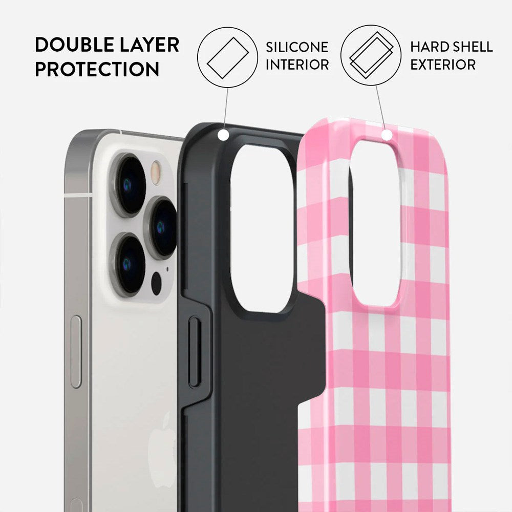 Burga iPhone 13 Pro Tough Fashion Deksel - Tynt rosa