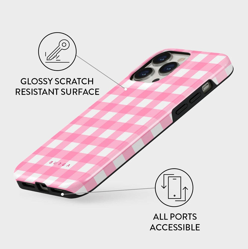 Burga iPhone 13 Pro Tough Fashion Deksel - Tynt rosa