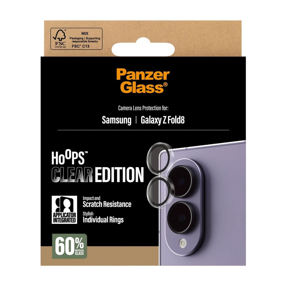 Samsung Galaxy Z Fold8 PanzerGlass® Hoops Kameralinsebeskytter - Transparent