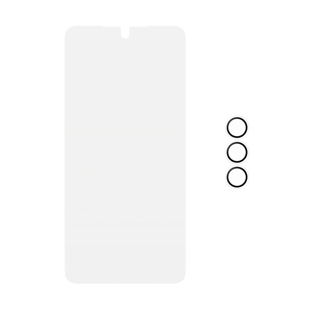 Samsung Galaxy S26+ (Plus) PanzerGlass Hoops 2-in-1 Bundle m. 1 x EasyAligner 1 x Skærmbeskyttelse (UWF) 1 x Hoops Kameralinsebeskyttelse - Gennemsigtig