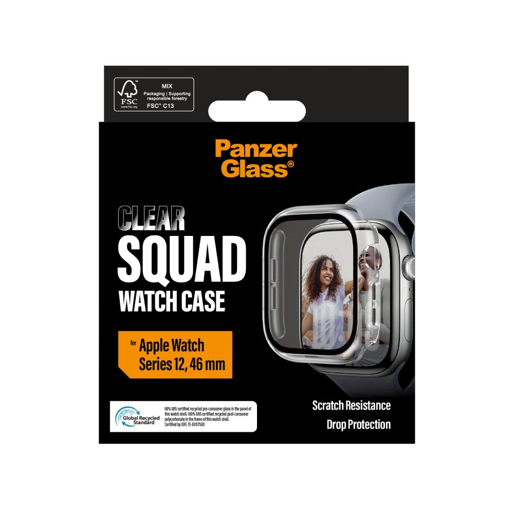 PanzerGlass Apple Watch Series 12 (46mm) Squad Cover - Gennemsigtig