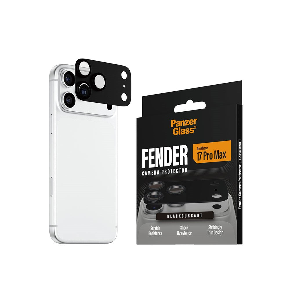 iPhone 17 Pro Max PanzerGlass FENDER Kameralinse Beskyttelsesglas - Black