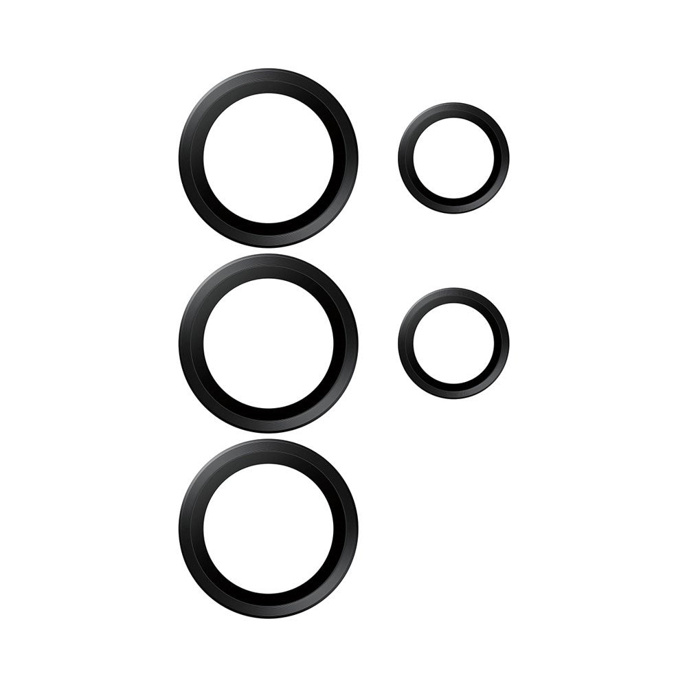 Samsung Galaxy S26 Ultra PanzerGlass Hoops - Beskyttelse til Kamera - Gennemsigtig / Sort