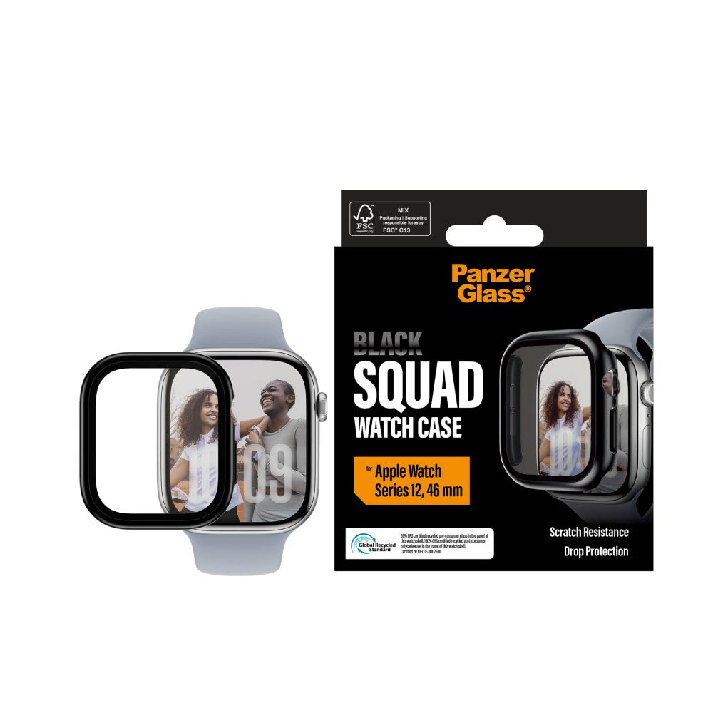 PanzerGlass Apple Watch Series 12 (46mm) Squad Cover - Sort