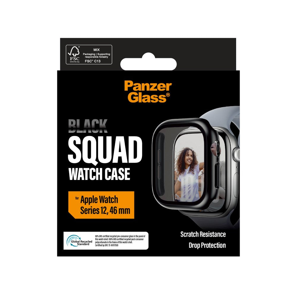 PanzerGlass Apple Watch Series 12 (46mm) Squad Cover - Sort