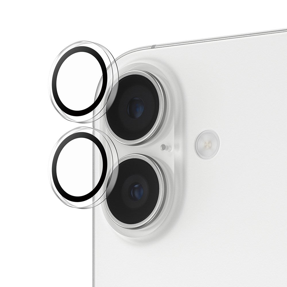 PanzerGlass iPhone 17 / 16 / 16 Plus Hoops Kamerabeskyttelsesglas inkl. Installationsramme - Gennemsigtig