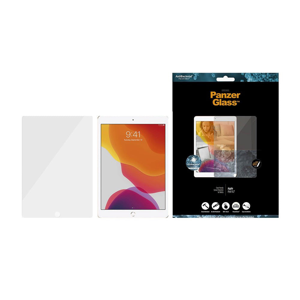 PanzerGlass iPad 10,2" (2021 / 2020 / 2019) beskyttende glass kant-til-kant - veskevennlig
